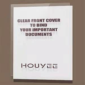 HOUYEE 200 حزمة 5 مل من أغطية العرض التقديمي البلاستيكية، أغطية تقارير شفافة، 8.5 × 11 بوصة، حجم الحروف - Image 2
